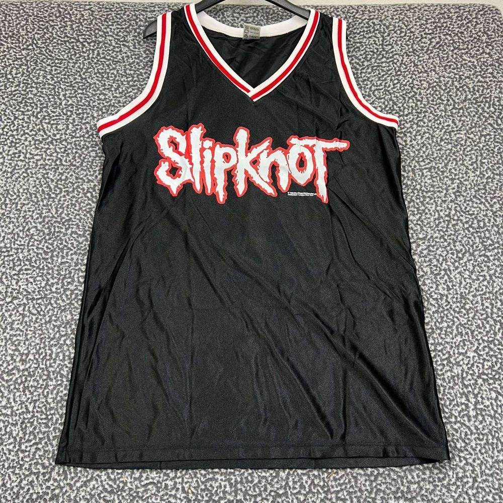Vintage Slipknot Jersey‎ Shirt Men XXL Black Blue Grape Sleeveless Deadstock New
